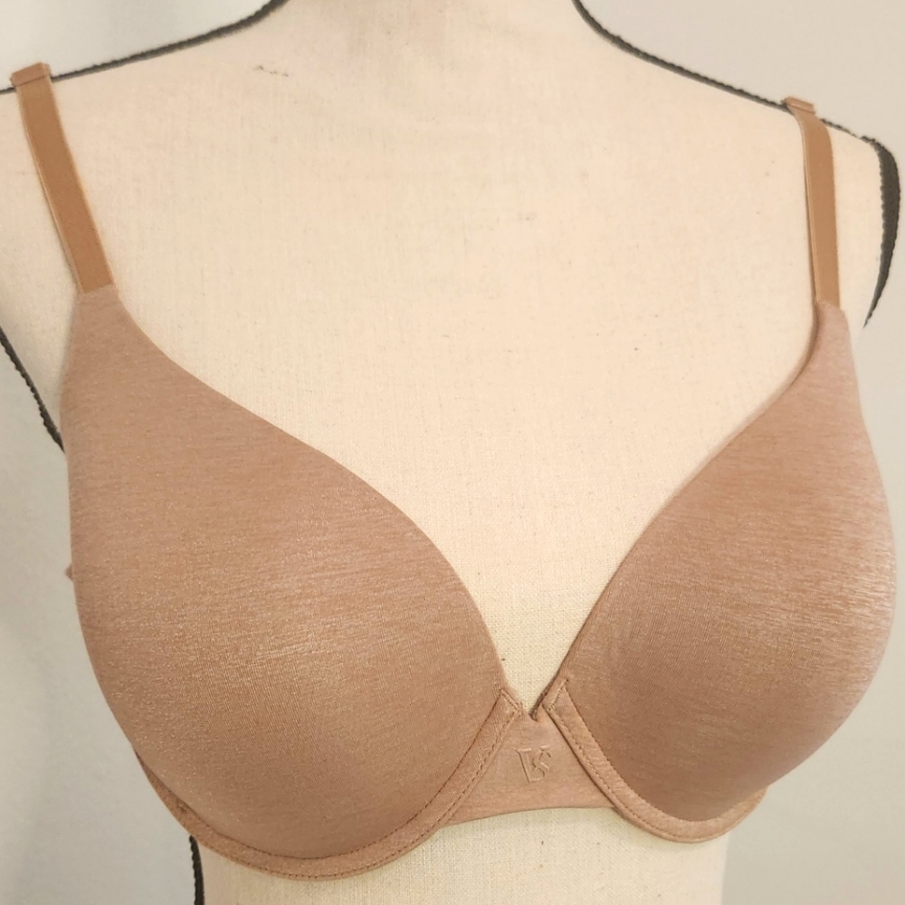 Victoria's Secret Uplift Semi Demi Bra. Nude.  36D